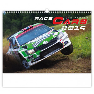 Náhled reklamního předmětu „Nástěnný kalendář Race cars 2019“