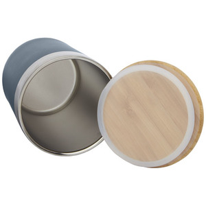 Fotografie k reklamnímu předmětu „Termo kelímek o objemu 330 ml z nerezové oceli s měděnou vakuovou izolací a bambusovým víčkem Lagan“