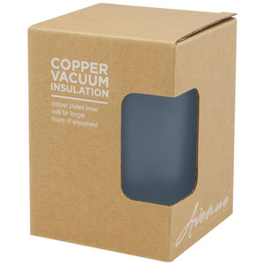 Fotografie k reklamnímu předmětu „Termo kelímek o objemu 330 ml z nerezové oceli s měděnou vakuovou izolací a bambusovým víčkem Lagan“