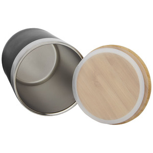 Fotografie k reklamnímu předmětu „Termo kelímek o objemu 330 ml z nerezové oceli s měděnou vakuovou izolací a bambusovým víčkem Lagan“