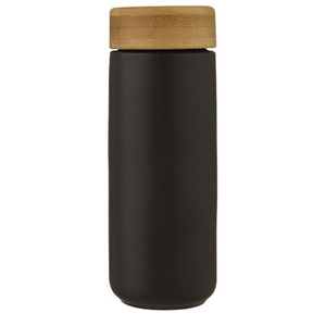 Fotografie k reklamnímu předmětu „Keramický hrnek Lumi o objemu 300 ml s bambusovým víčkem“