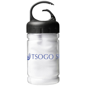 Fotografie k reklamnímu předmětu „Chladivý ručník Remy v nádobce z PET“