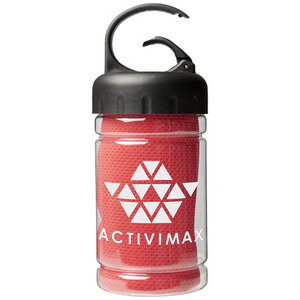 Fotografie k reklamnímu předmětu „Chladivý ručník Remy v nádobce z PET“