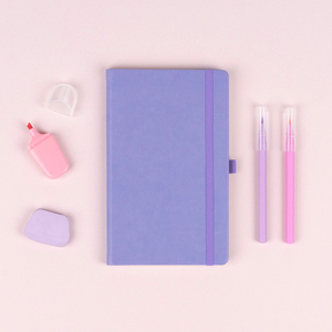 Fotografie k reklamnímu předmětu „NOTIQUE Notes Lila, tečkovaný, 13 x 21 cm“