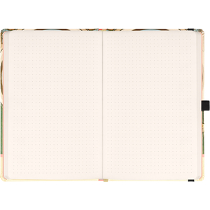 Fotografie k reklamnímu předmětu „NOTIQUE Notes Alfons Mucha – Petrklíč, tečkovaný, 13 x 21 cm“