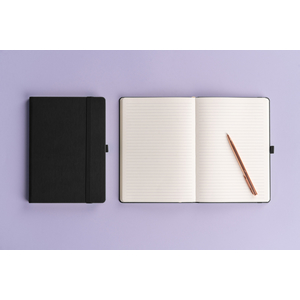 Fotografie k reklamnímu předmětu „NOTIQUE Notes Aprint, černý, linkovaný, 15 x 21 cm“