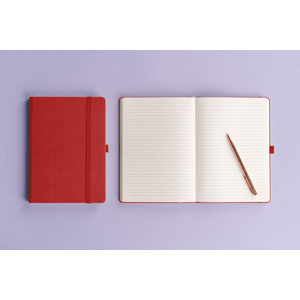 Fotografie k reklamnímu předmětu „NOTIQUE Notes Aprint, červený, linkovaný, 15 x 21 cm“