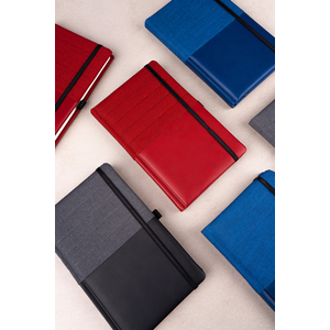 Fotografie k reklamnímu předmětu „NOTIQUE Notes Skiver červenovínový, linkovaný, 13 x 21 cm“