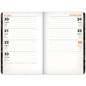 Fotografie k reklamnímu předmětu „Školní diář Technik (září 2023 – prosinec 2024), 9,8 × 14,5 cm“