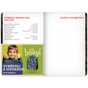 Fotografie k reklamnímu předmětu „Školní diář Technik (září 2023 – prosinec 2024), 9,8 × 14,5 cm“