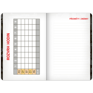 Fotografie k reklamnímu předmětu „Školní diář Technik (září 2023 – prosinec 2024), 9,8 × 14,5 cm“