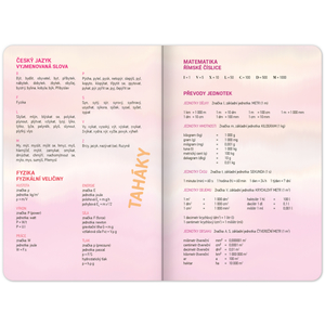 Fotografie k reklamnímu předmětu „Školní diář Růžové pruhy (září 2023 – prosinec 2024), 9,8 × 14,5 cm“