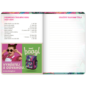 Fotografie k reklamnímu předmětu „Školní diář Fresh (září 2023 – prosinec 2024), 9,8 × 14,5 cm“