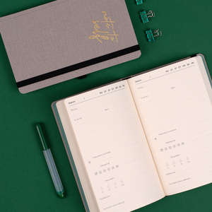 Fotografie k reklamnímu předmětu „Nedatovaný plánovač Note to self, 5 minut denně, 13 × 21 cm“