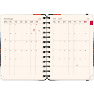 Fotografie k reklamnímu předmětu „NOTIQUE Spirálový 18měsíční diář Petito – Japonsko 2025/2026, 13 x 18 cm“