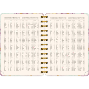 Fotografie k reklamnímu předmětu „NOTIQUE Spirálový 18měsíční diář Petito – Růžový mramor 2025/2026, 13 x 18 cm“