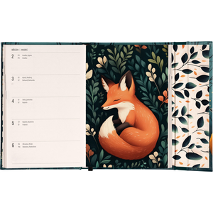 Fotografie k reklamnímu předmětu „NOTIQUE Týdenní magnetický diář Liška 2026, 11 x 16 cm“