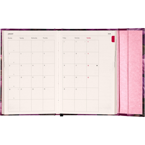 Fotografie k reklamnímu předmětu „NOTIQUE Týdenní magnetický diář Fialové květy 2026, 11 x 16 cm“