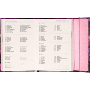 Fotografie k reklamnímu předmětu „NOTIQUE Týdenní magnetický diář Fialové květy 2026, 11 x 16 cm“