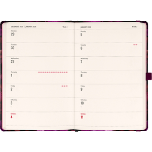 Fotografie k reklamnímu předmětu „NOTIQUE Planbook diář/notes Fialové květy 2026, 13 x 21 cm“
