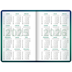 Fotografie k reklamnímu předmětu „NOTIQUE Školní diář Zelený (září 2025 – prosinec 2026), 9,8 x 14,5 cm“