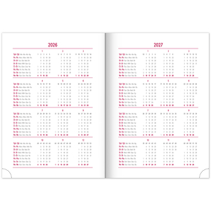 Fotografie k reklamnímu předmětu „NOTIQUE Denní diář Aprint 2026, červený, 15 x 21 cm“