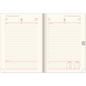 Fotografie k reklamnímu předmětu „NOTIQUE Denní diář Essenza 2026, švestka, 15 x 21 cm“