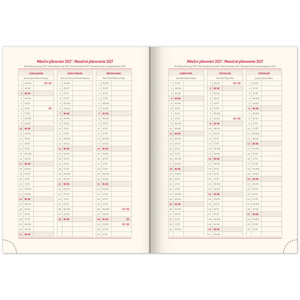 Fotografie k reklamnímu předmětu „NOTIQUE Denní diář Panama 2026, červený, 15 x 21 cm“