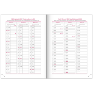 Fotografie k reklamnímu předmětu „NOTIQUE Denní diář Tomy 2026, modro-červený, 15 x 21 cm“