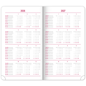 Fotografie k reklamnímu předmětu „NOTIQUE Kapesní diář Balakon 2026, tmavě modrý, 9 x 15,5 cm“