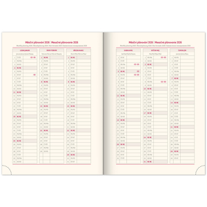 Fotografie k reklamnímu předmětu „NOTIQUE Týdenní diář Panama 2026, tmavě modrý, 15 x 21 cm“