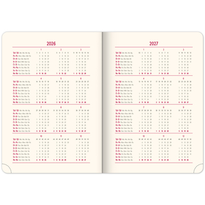 Fotografie k reklamnímu předmětu „NOTIQUE Týdenní diář Twill 2026, černo-zlatý, 15 x 21 cm“