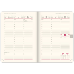 Fotografie k reklamnímu předmětu „NOTIQUE Týdenní diář Twill 2026, černo-zlatý, 15 x 21 cm“