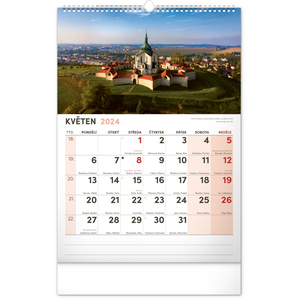 Fotografie k reklamnímu předmětu „Nástěnný kalendář 2024 s extra velkým kalendáriem, 33 × 46 cm“