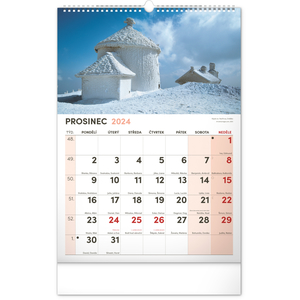 Fotografie k reklamnímu předmětu „Nástěnný kalendář 2024 s extra velkým kalendáriem, 33 × 46 cm“