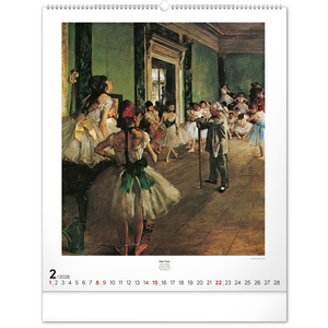 Fotografie k reklamnímu předmětu „NOTIQUE Nástěnný kalendář Impresionismus 2026, 48 x 56 cm“