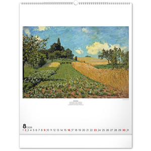 Fotografie k reklamnímu předmětu „NOTIQUE Nástěnný kalendář Impresionismus 2026, 48 x 56 cm“