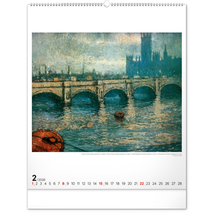 Fotografie k reklamnímu předmětu „NOTIQUE Nástěnný kalendář Claude Monet 2026, 48 x 56 cm“
