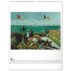 Fotografie k reklamnímu předmětu „NOTIQUE Nástěnný kalendář Claude Monet 2026, 48 x 56 cm“