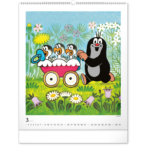 Fotografie k reklamnímu předmětu „NOTIQUE Nástěnný kalendář Krteček 2026, 48 x 56 cm“