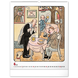 Fotografie k reklamnímu předmětu „NOTIQUE Nástěnný kalendář Josef Lada 2026, 48 x 56 cm“