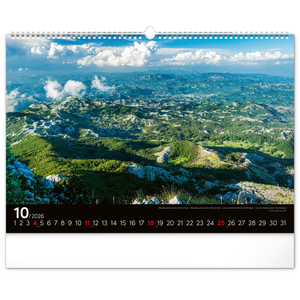 Fotografie k reklamnímu předmětu „NOTIQUE Nástěnný kalendář Krajiny 2026, 48 x 33 cm“