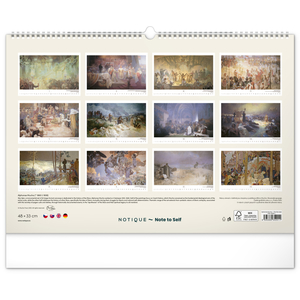 Fotografie k reklamnímu předmětu „NOTIQUE Nástěnný kalendář Slovanská epopej – Alfons Mucha 2026, 48 x 33 cm“