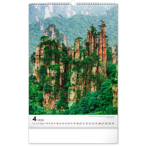 Fotografie k reklamnímu předmětu „NOTIQUE Nástěnný kalendář Hory 2026, 33 x 46 cm“