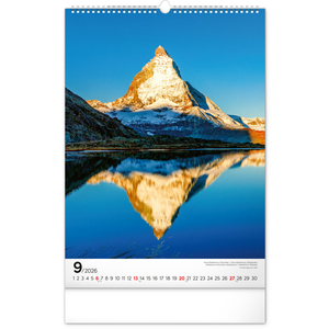 Fotografie k reklamnímu předmětu „NOTIQUE Nástěnný kalendář Hory 2026, 33 x 46 cm“