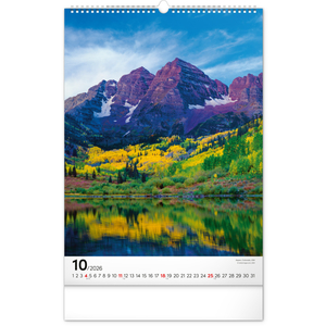 Fotografie k reklamnímu předmětu „NOTIQUE Nástěnný kalendář Hory 2026, 33 x 46 cm“