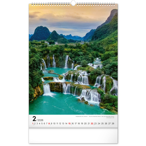 Fotografie k reklamnímu předmětu „NOTIQUE Nástěnný kalendář Voda 2026, 33 x 46 cm“