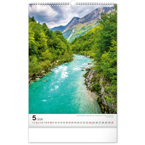 Fotografie k reklamnímu předmětu „NOTIQUE Nástěnný kalendář Voda 2026, 33 x 46 cm“
