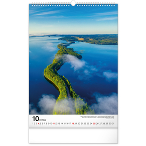 Fotografie k reklamnímu předmětu „NOTIQUE Nástěnný kalendář Voda 2026, 33 x 46 cm“