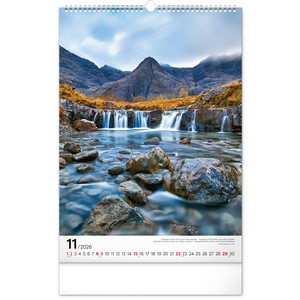 Fotografie k reklamnímu předmětu „NOTIQUE Nástěnný kalendář Voda 2026, 33 x 46 cm“